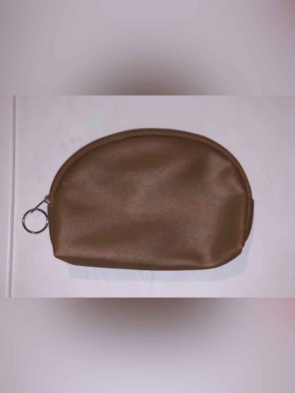 Brown Women's Zip Pouch Bag